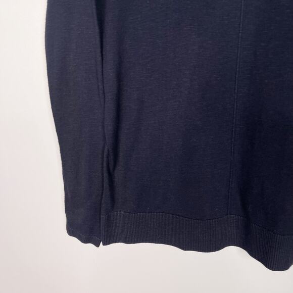 Vince Womens XSmall XS Navy Blue Lightweight Sweater Round Neck Cotton Blend - Picture 4 of 6